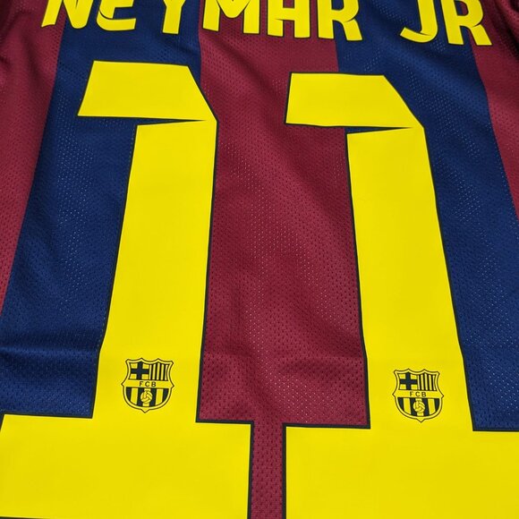 Neymar JR Barcelona 2014/15 Champions League Nike Retro Jersey - Picture 10 of 14
